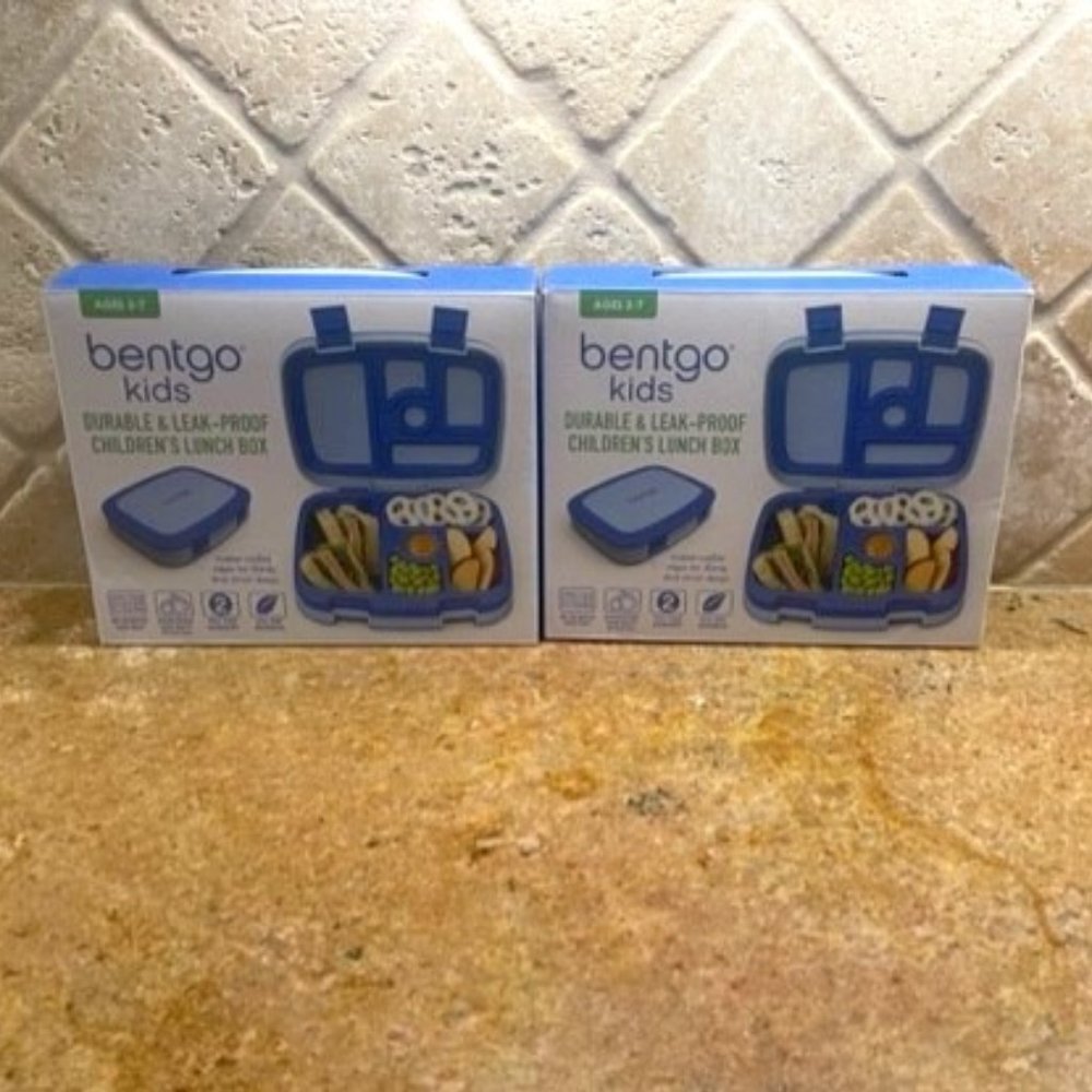 Two Brand New Blue Bentgo Boxes